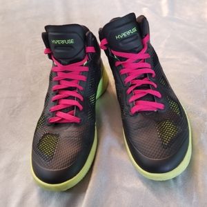 Nike Hyperfuse Zoom blk/yellow sneakers Sz 9.5